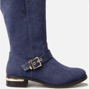 Over The Knee Boot navy blue